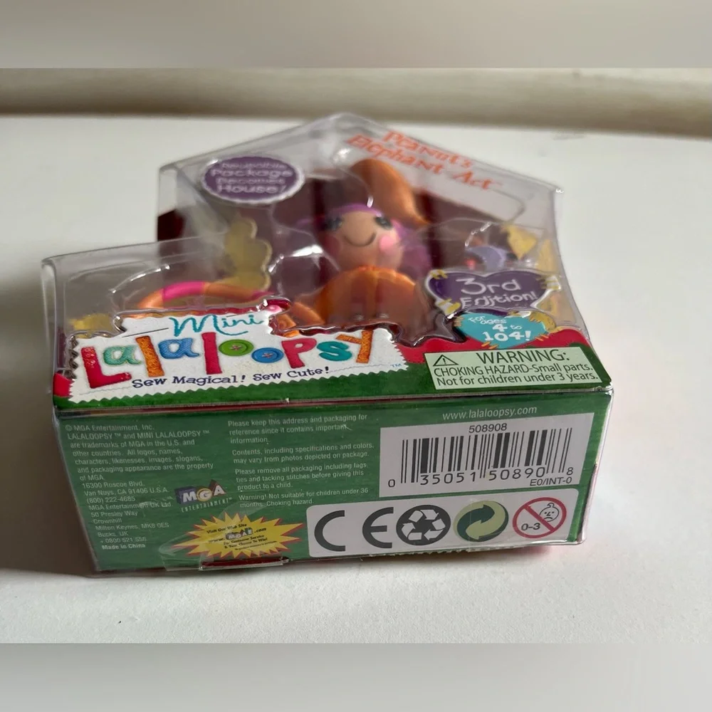 New Mini Lalaloopsy Peanuts Elephant Act #1 Series 5 3rd Edition Peanut Big Top